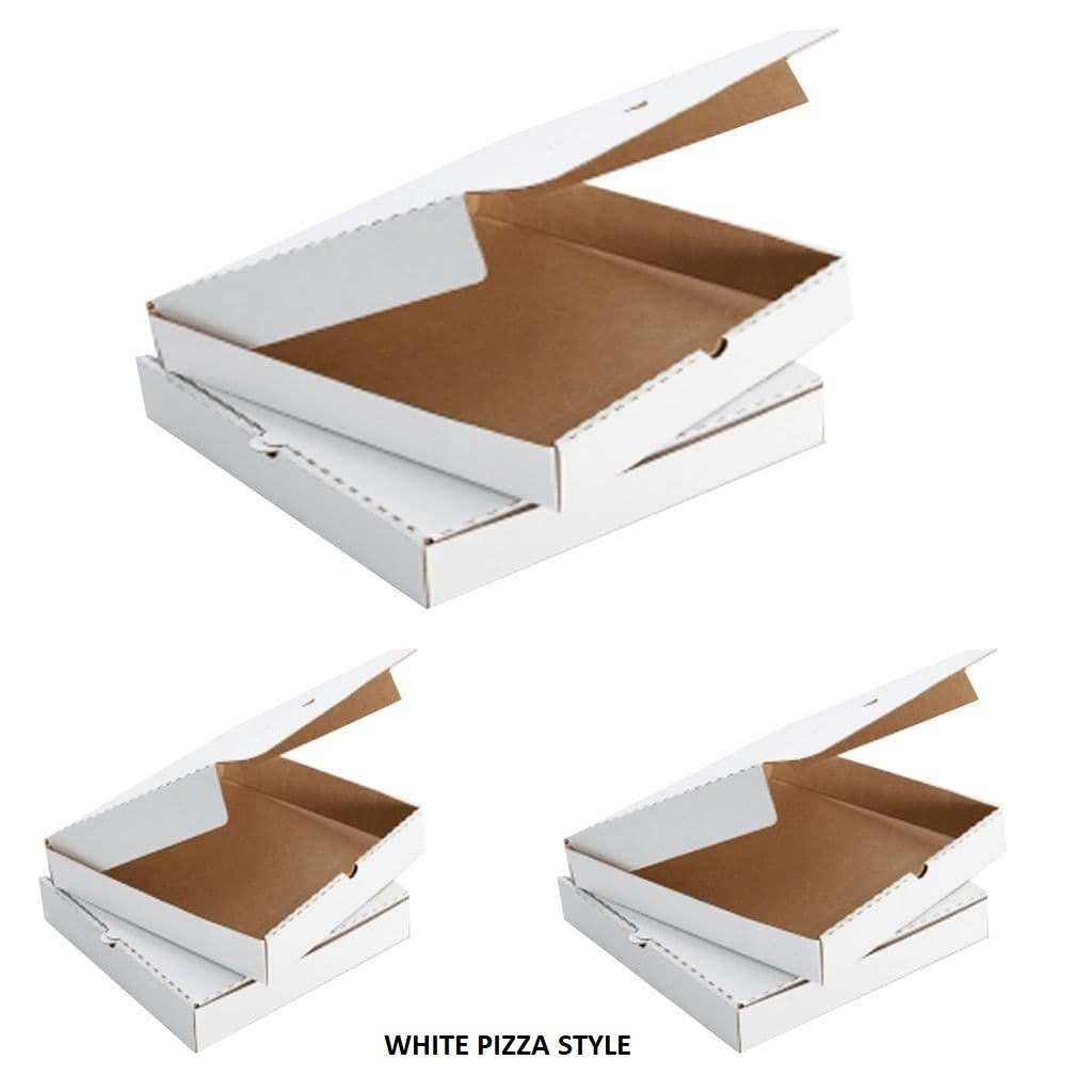 White Pizza Type Box 
